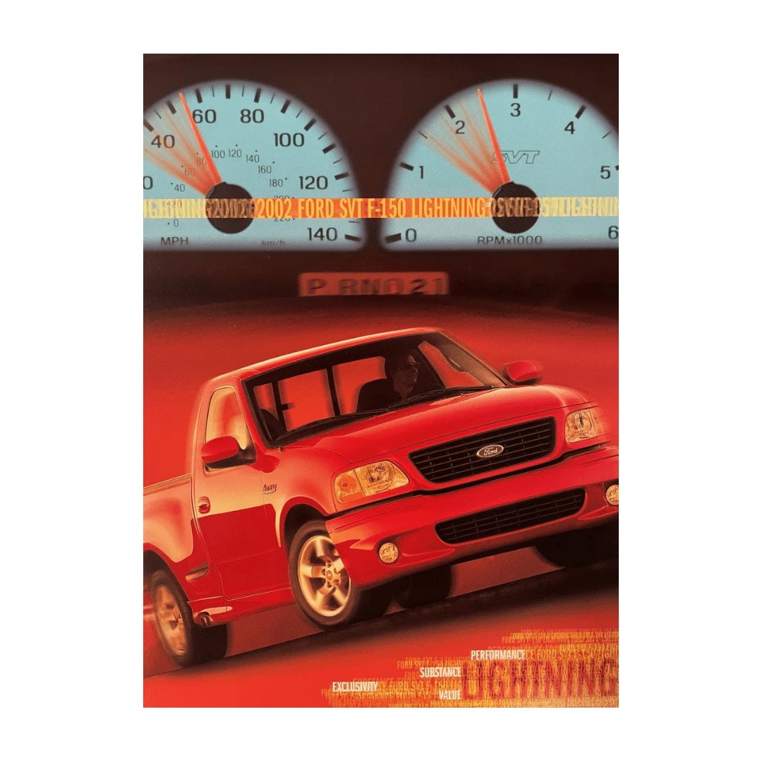 2002 Lightning Tech Data Card - Ford Show Parts